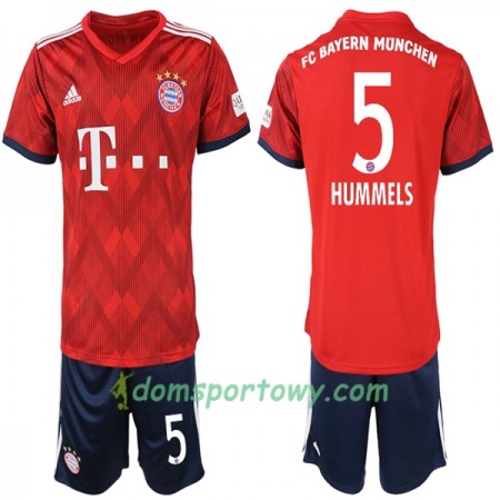 Koszulka Bayern Monachium Hummels 5 Dziecięcy Domowe Koszulki Piłkarskie 2018-2019 Krótki Rękaw